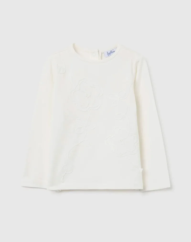 OVS T-SHIRT WITH PANDA 2459913-WHITE ALYSSUM OffWhite