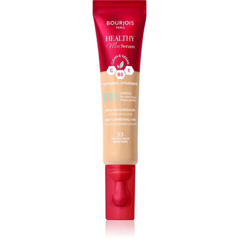 Bourjois Healthy Mix Serum ενυδατικός διορθωτής Για πρόσωπο και τη περιοχή των ματιών απόχρωση 53 Golden Μπεζ 13 ml