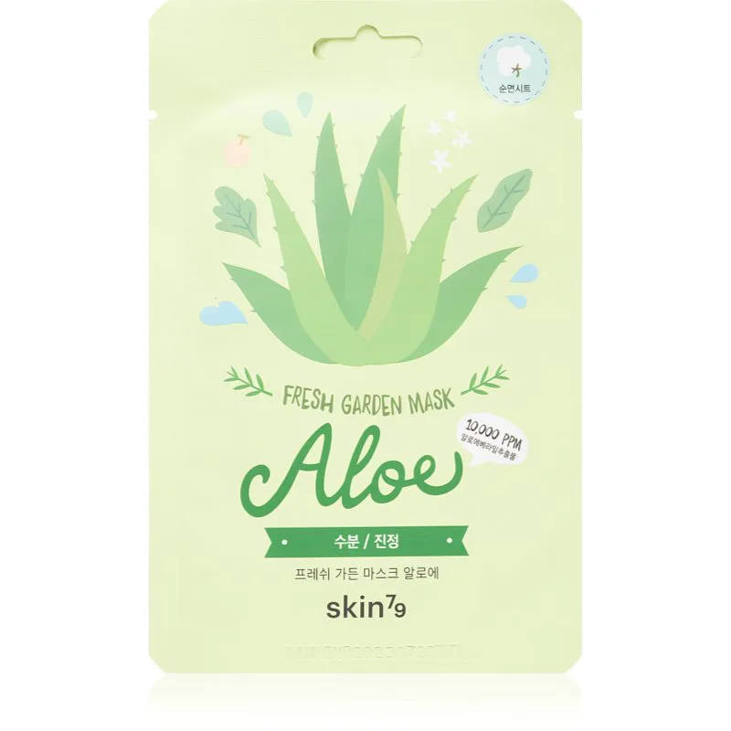 Skin79 Fresh Garden Aloe καταπραϋντική υφασμάτινη μάσκα με αλόη βέρα 23 γρ