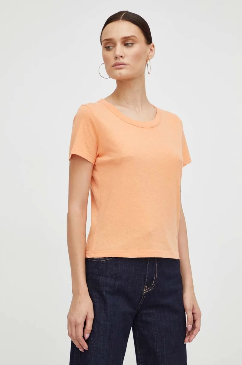 Βαμβακερό μπλουζάκι American VintageT-SHIRT MC COL ROND