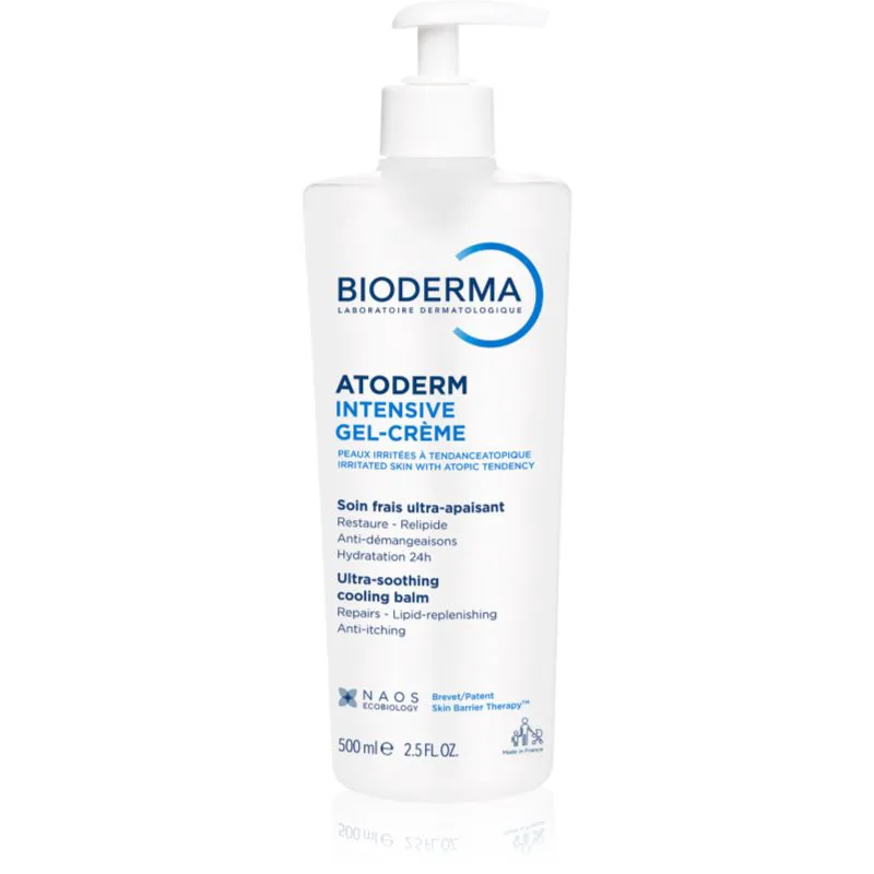 Bioderma Atoderm Intensive Gel-Cream καταπραϋντική φροντίδα για πολύ ξηρό ευαίσθητο και ατοπικό δέρμα 500 ml