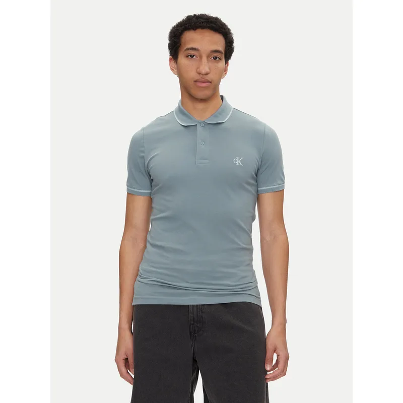 Calvin Klein Jeans Polo J30J315603 Μπλε Slim Fit