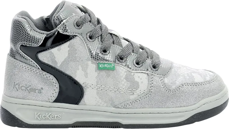 ΜΠΟΤΑΚΙ KICKERS KICKLAX 910882 ΜΑΥΡΟ/ΑΣΗΜΙ (EU:35)