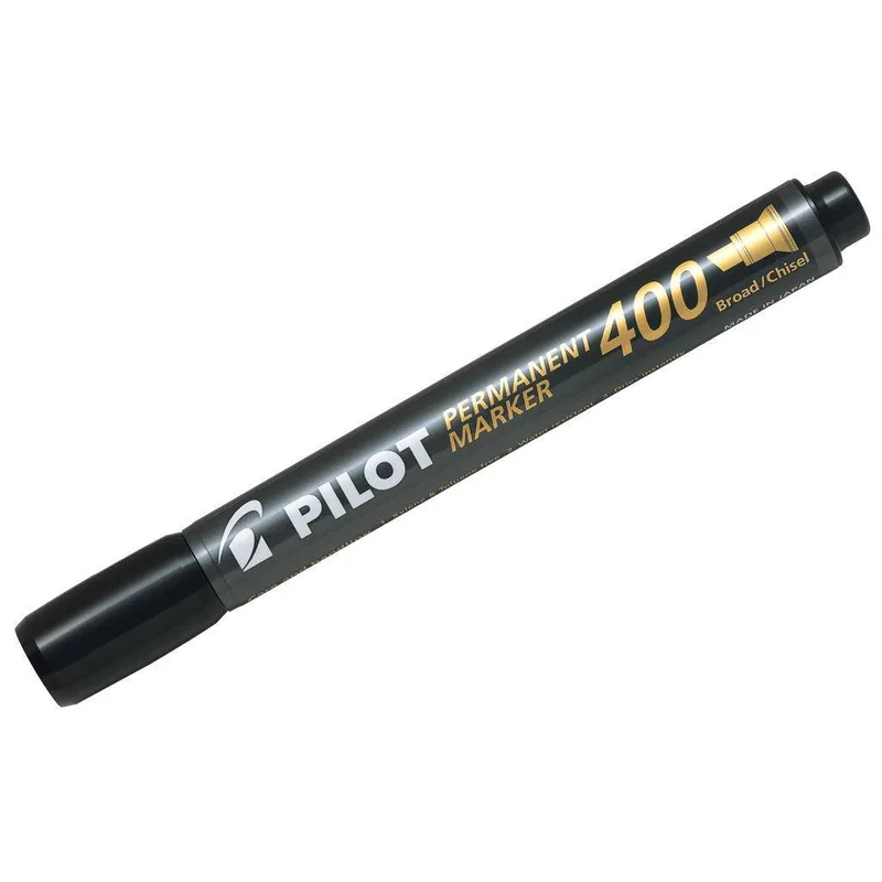 Μαρκαδόρος Pilot Permanent Marker Πλακέ Μαύρος SCA-400-BΒ