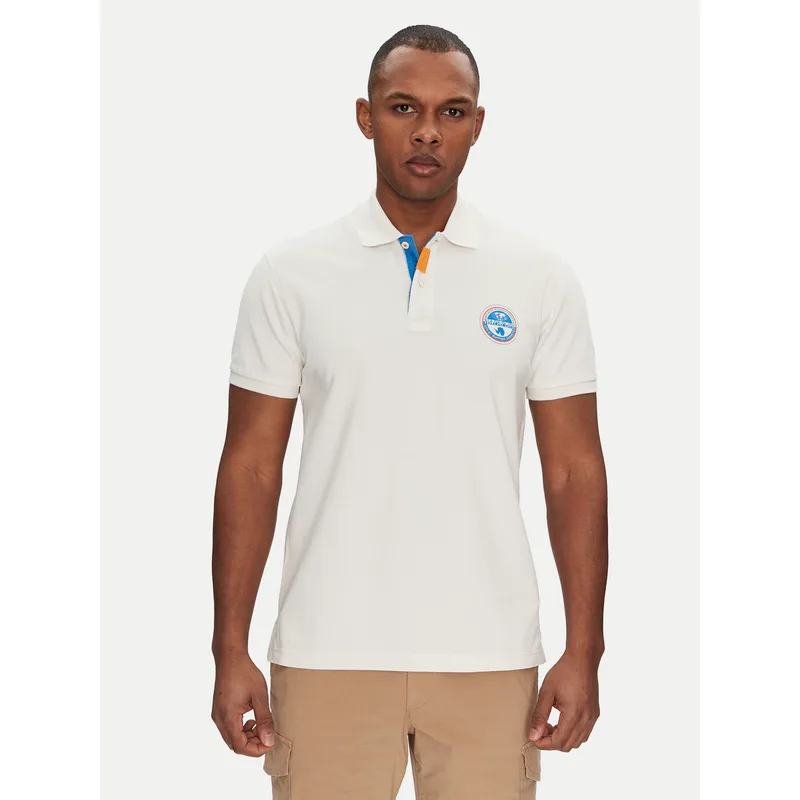 Napapijri Polo E-Clanis NP0A4ID3N1A1 Λευκό Regular Fit