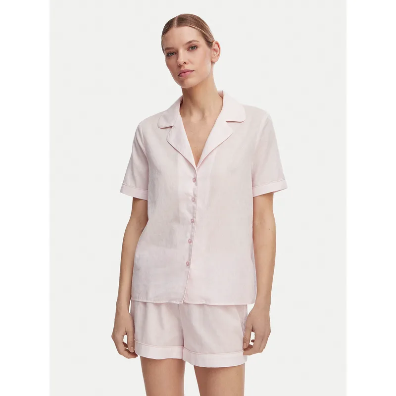 Guess Πιτζάμα O6GX00 WN011 Ανοιχτό ροζ Regular Fit