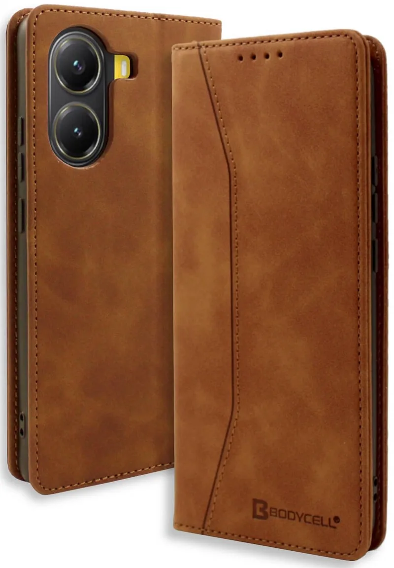 Θήκη Xiaomi Poco X7 Pro Bodycell Book Case Πορτοφόλι - Brown (5206015080777)