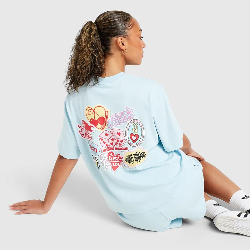 Unlike Humans Patch Boxy Γυναικείο T-Shirt (9000273468_8132)