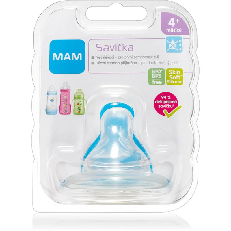 MAM Baby Bottles Teat Spill-free θηλή μπιμπερό 4m+ 1 τμχ