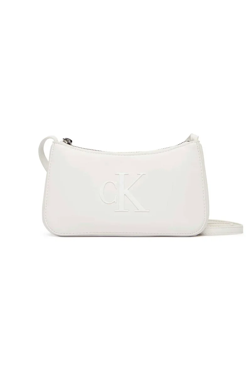 Calvin Klein Jeans γυναικείο mini bag με monogram - LV04F1125G Λευκό