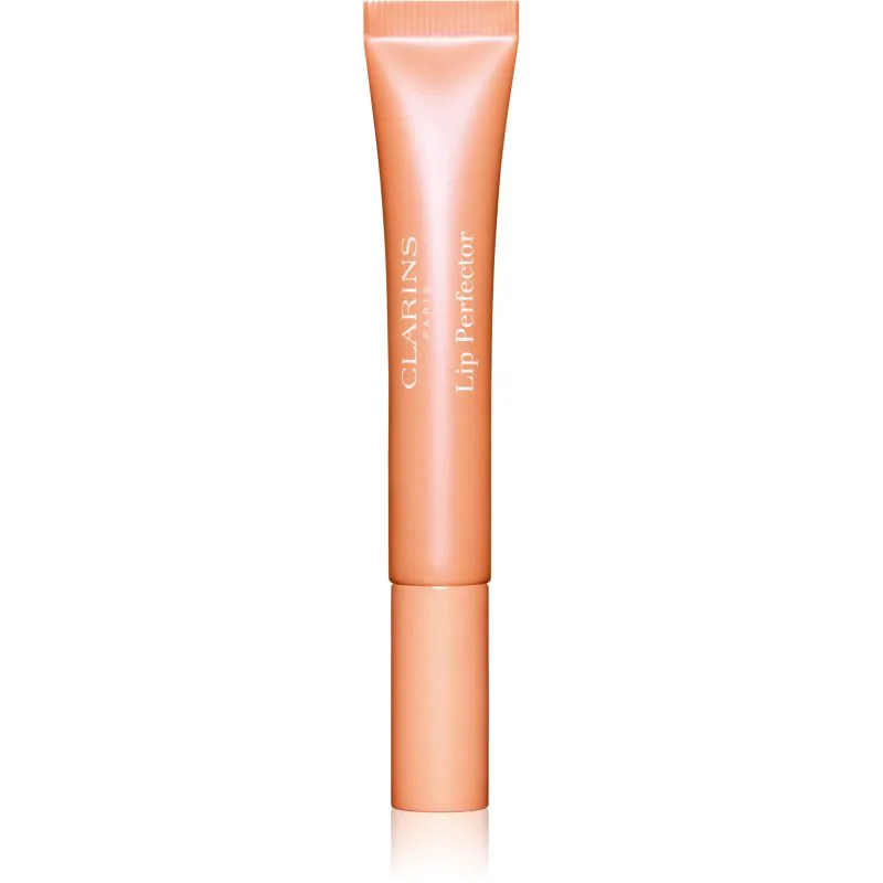 Clarins Lip Perfector Glow αστραφτερή λάμψη για χείλη και πρόσωπο απόχρωση 22 peach glow 12 ml