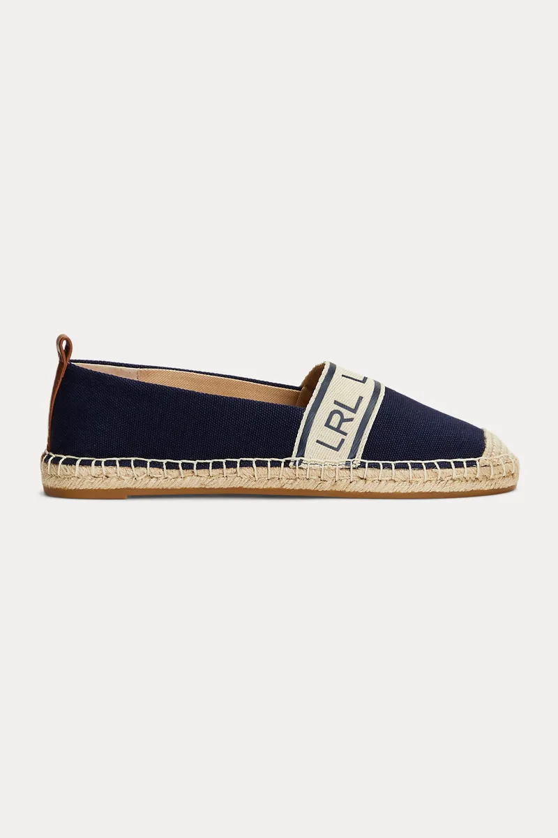 Lauren Ralph Lauren γυναικείες εσπαντρίγιες με letter logo print "Caylee III" - 802891448001 Εκρού