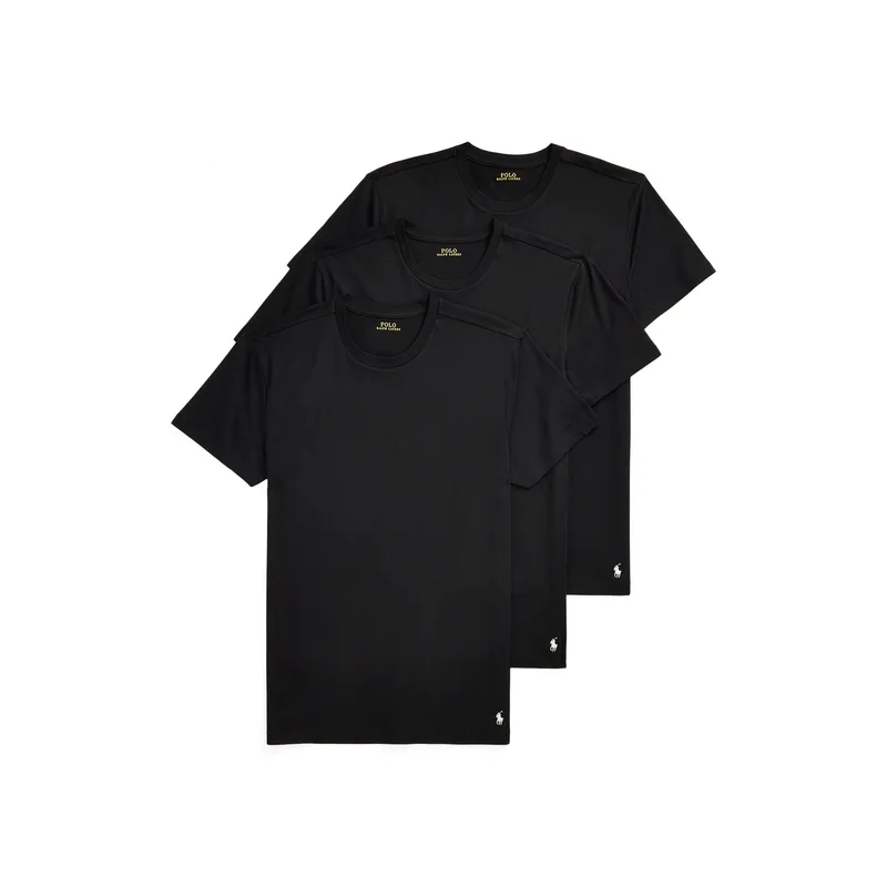 Polo Ralph Lauren Σετ t-shirts 714830304014 Μαύρο Regular Fit