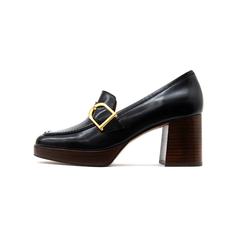 Μοκασσίνια Angel Alarcon GAILEA LEATHER HIGH HEEL MOCCASINS WOMEN