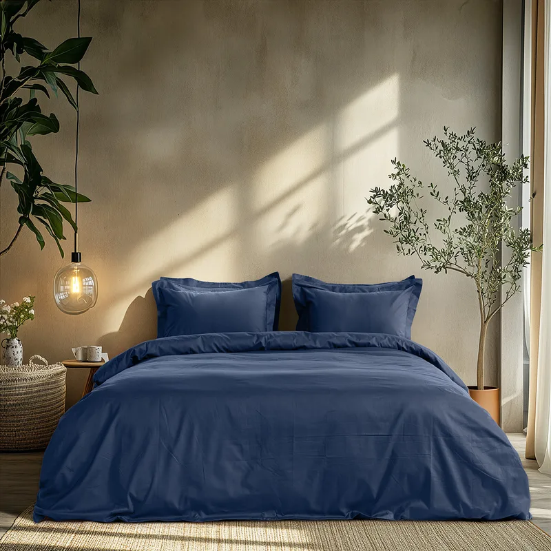 Beauty Home Σετ σεντόνια υπέρδιπλα Art 1700 Harmony 240x270 Μπλε