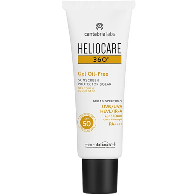Heliocare 360 Protector Solar Spf50 Dry Touch Sunscreen Αντηλιακό Προσώπου Υψηλής Προστασίας μη Λιπαρό με Υφή Gel 50ml