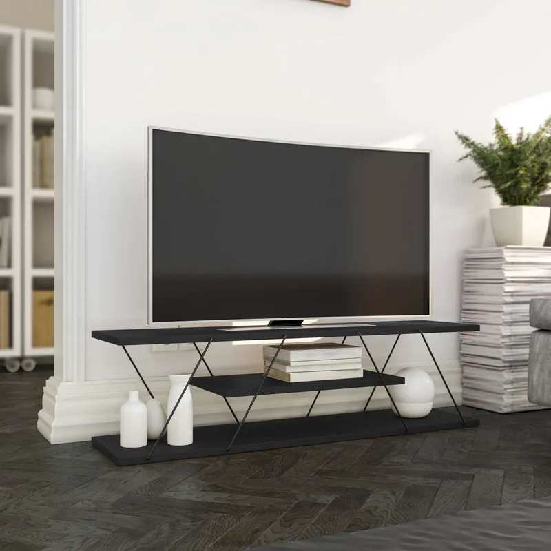 Βάση Τηλεόρασης Canaz V2 - Anthracite, Grey 854Kln3020 (120x33x33)