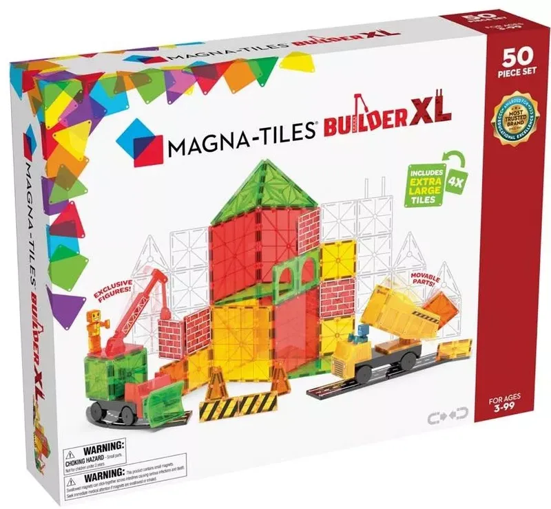 Μαγνητικό Παιχνίδι Κατασκευών Magna-Tiles Builder XL 50 Set
