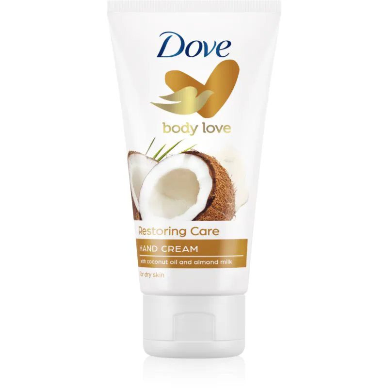 Dove Body Love Coconut κρέμα για τα χέρια για ξηρό δέρμα 75 ml