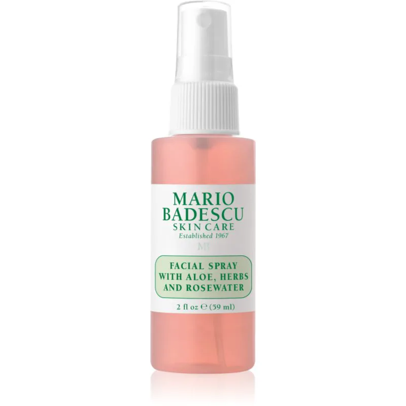 Mario Badescu Facial Spray with Aloe, Herbs and Rosewater τονωτικό σπρέι προσώπου για λαμπρότητα και ενυδάτωση 59 ml