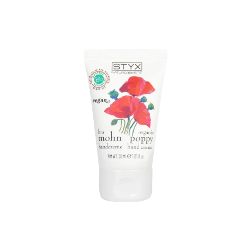 Styx Organic Poppy Seed Hand Cream, 30 ml