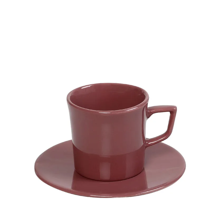 Φλυτζάνι Espresso Stoneware Pomegranate Dusty Ροζ Essentials ESPIEL 100ml OWD105K6 (Σετ 6 Τεμάχια) (Χρώμα: Ροζ, Υλικό: Stoneware) - ESPIEL - OWD105K6
