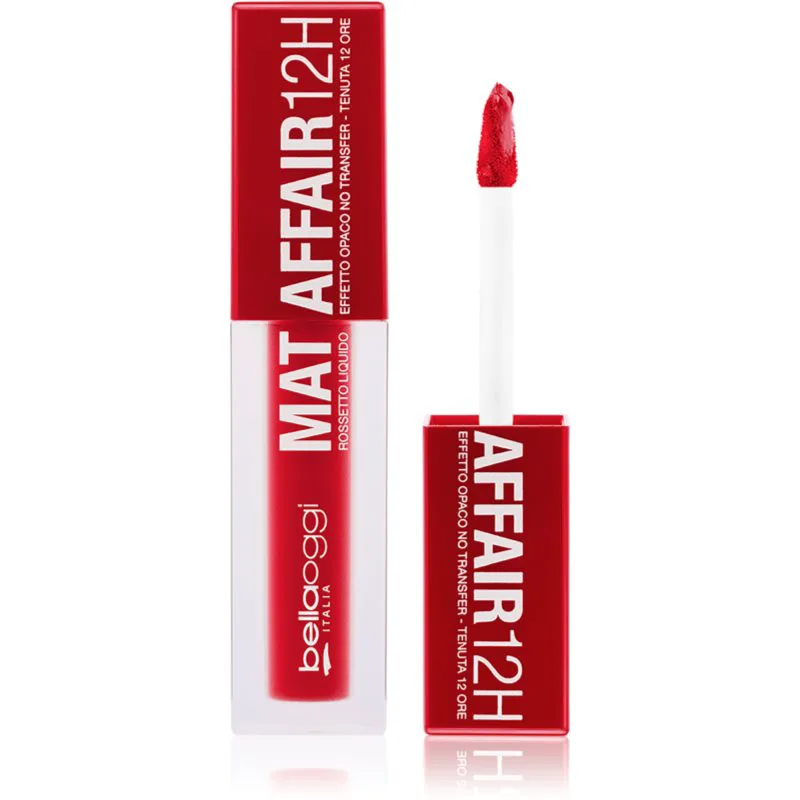 bellaoggi Mat Affair Liquid Lipstick ματ υγρό κραγιόν απόχρωση Red Affair 4.4 ml