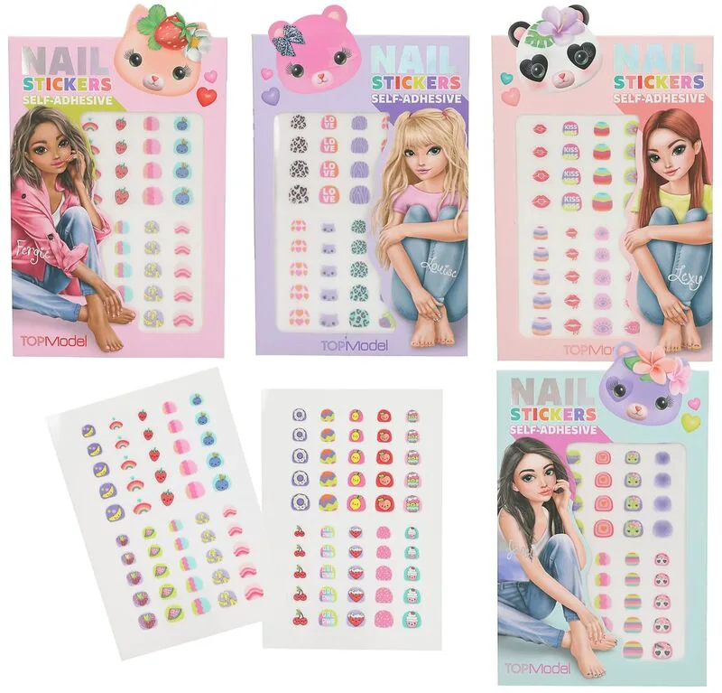 Top Model Nail Stickers Beauty & Me-4 Σχέδια-1Τμχ (D13064)