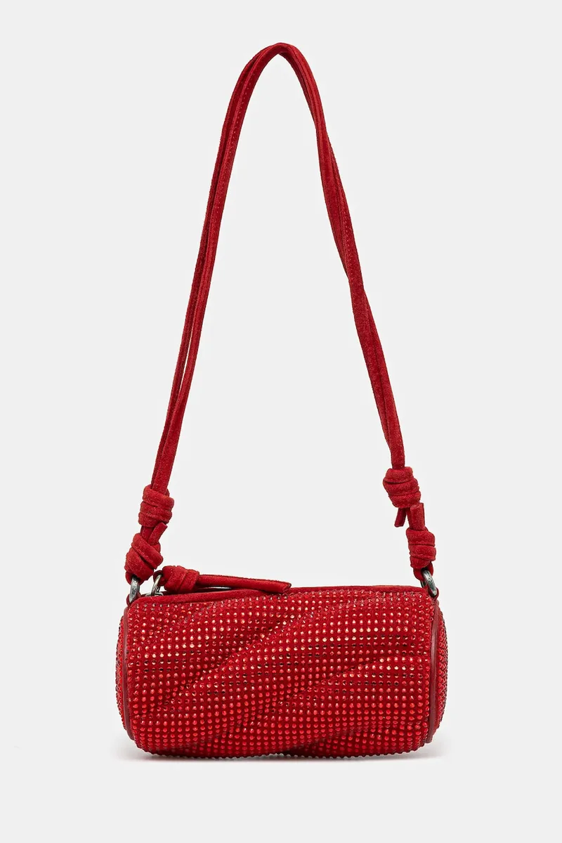 Τσάντα σουέτ Fiorucci Suede Rhinestone Micro Mella