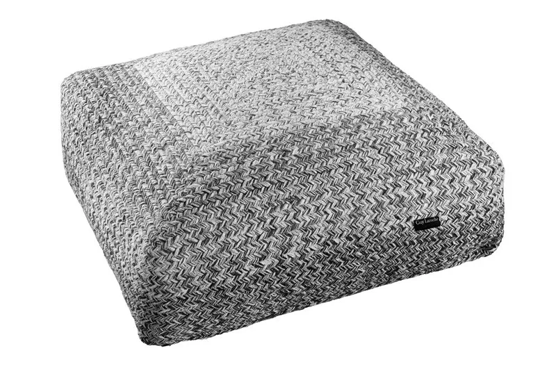 Πούφ Guy Laroche Boho Shades Grey 50x50x25