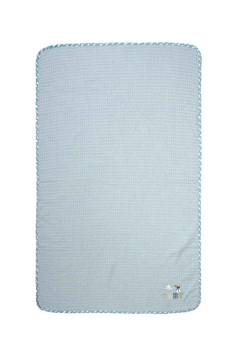 Κουβέρτα Πικέ Κούνιας Dimcol Stork 191 100X160 Sky Blue