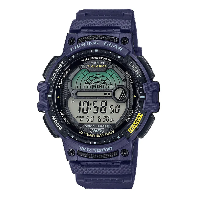 CASIO Collection Blue Rubber Strap WS-1200H-2AVEF