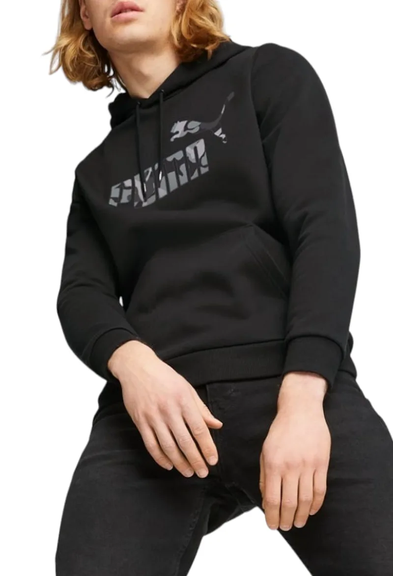 Μπλούζα Μακρυμάνικη Puma Ess Camo Graphic Hoodie FL 675946-01 Ανδρικό