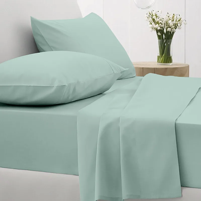 Σεντόνια Υπέρδιπλα (Σετ) 170X205+30 Sunshine Cotton Feelings 105 Aqua Με Λάστιχο (170x205+30)
