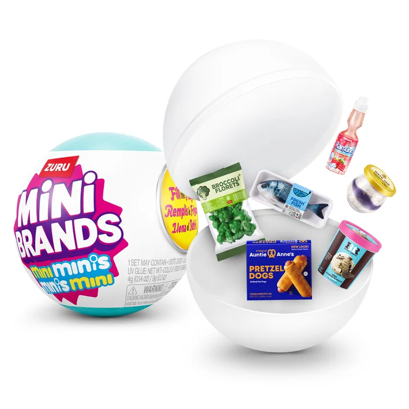 ZURU ΠΑΙΧΝΙΔΙ ΜΙΝΙΑΤΟΥΡΑ ΣΥΛΛΕΚΤΙΚΟ MINI BRANDS SERIES 1 FILL THE FRIDGE ΓΙΑ ΠΑΙΔΙΑ 3+ ΤΕΜ.