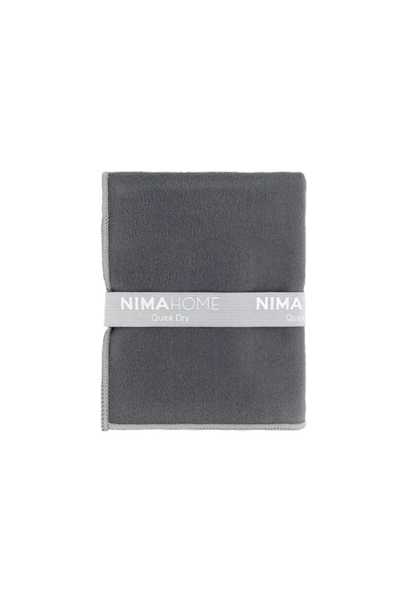 Πετσετα Γυμναστηριου Riva Dark Gray Nima 90Cm 90x50x0cm Μονόχρωμο