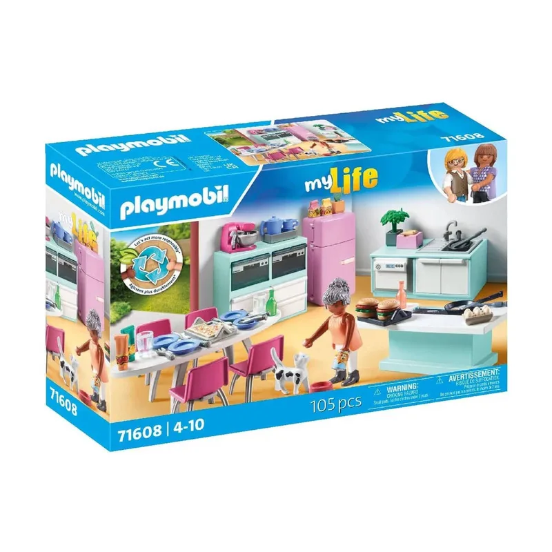 Playmobil Μοντέρνα Κουζίνα Με Τραπεζαρία 71608