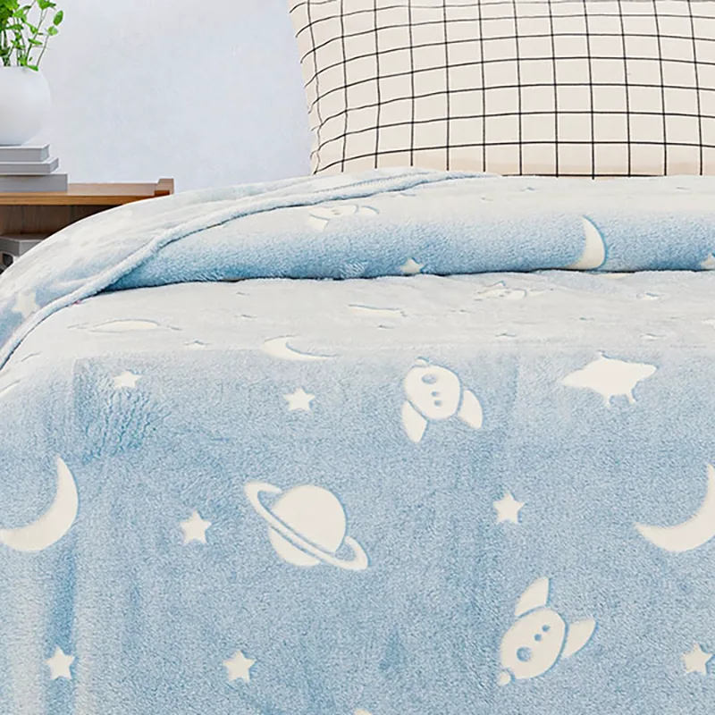 Κουβέρτα Fleece Αγκαλιάς 80X90 Sunshine Space Blue (80x90)