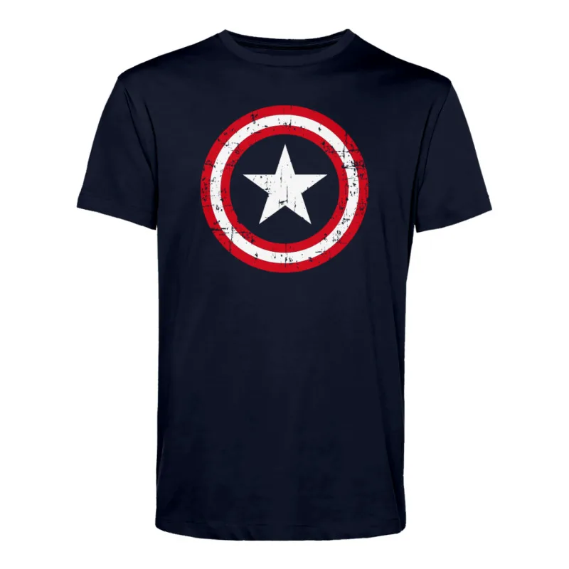 Μακό T-Shirt "Heroes FTW" της Leo Collection - Navy Blazer