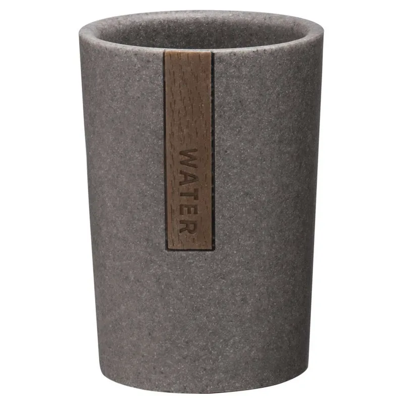 Ποτηροθήκη Polyresin 8,1x7,3x10,8εκ. Pierra Grey Sealskin 361870414 (Υλικό: Polyresin, Χρώμα: Γκρι) - sealskin - sl-361870414