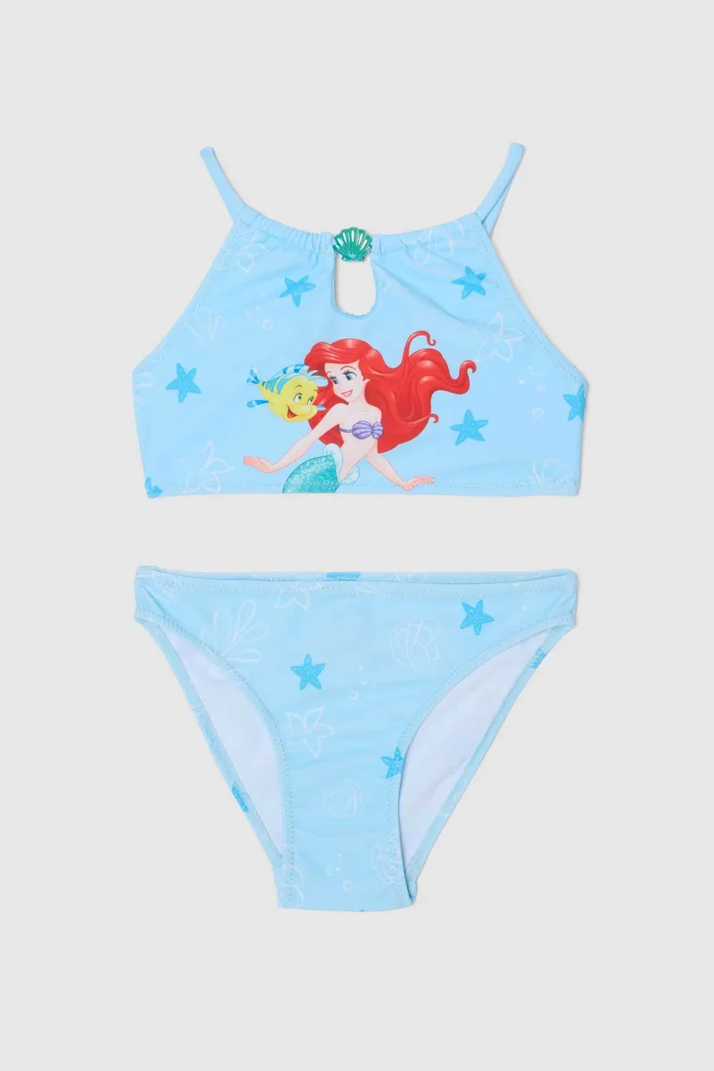OVS παιδικό σετ μαγιό μπικίνι τοπ και σλιπ με Disney print (2 τεμάχια) - 002616836 Γαλάζιο