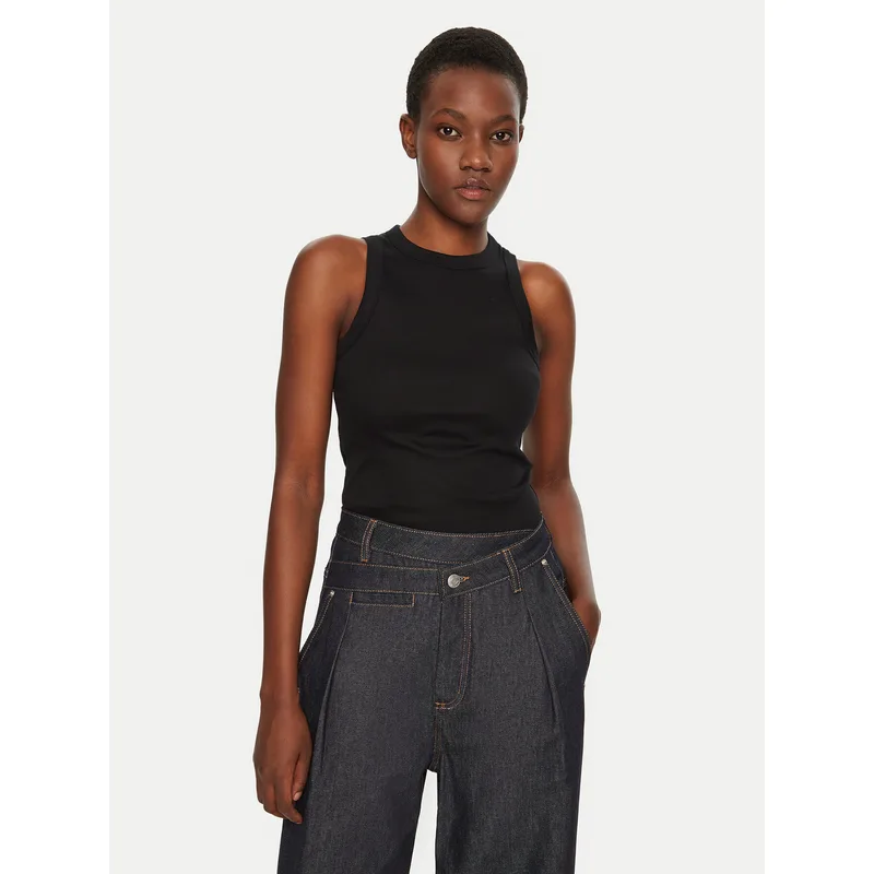IVY OAK Τοπ Klara IO1100X2350 Μαύρο Slim Fit