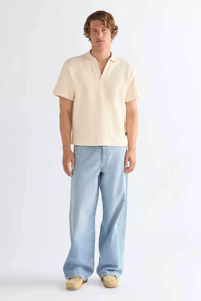Wrangler® ανδρικό τζιν παντελόνι πεντάτσεπο Baggy Fit - 112377846 Denim Blue Ανοιχτό