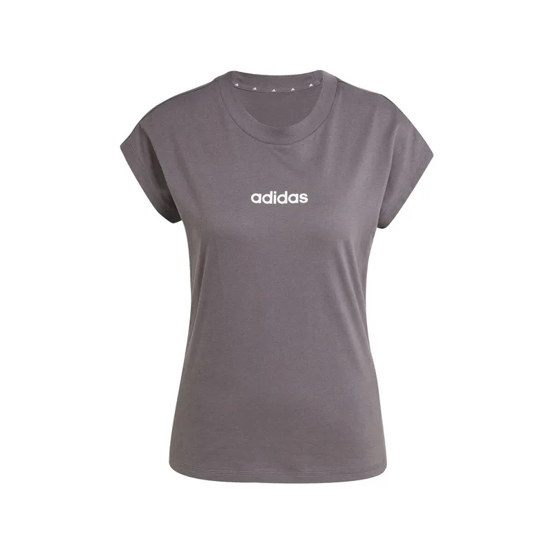 T-shirt με κοντά μανίκια adidas T-shirt 100% cotton gris