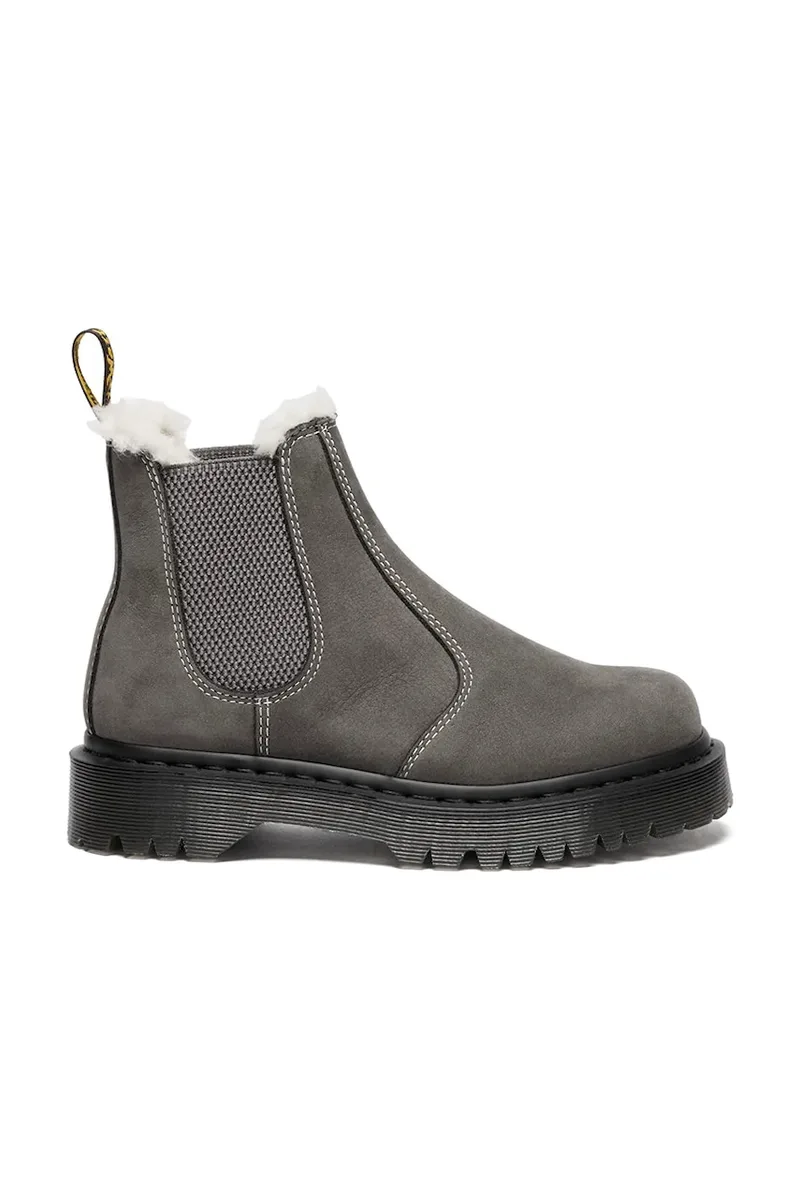 Σουέτ μπότες τσέλσι Dr. Martens 2976 Bex Fur Lined