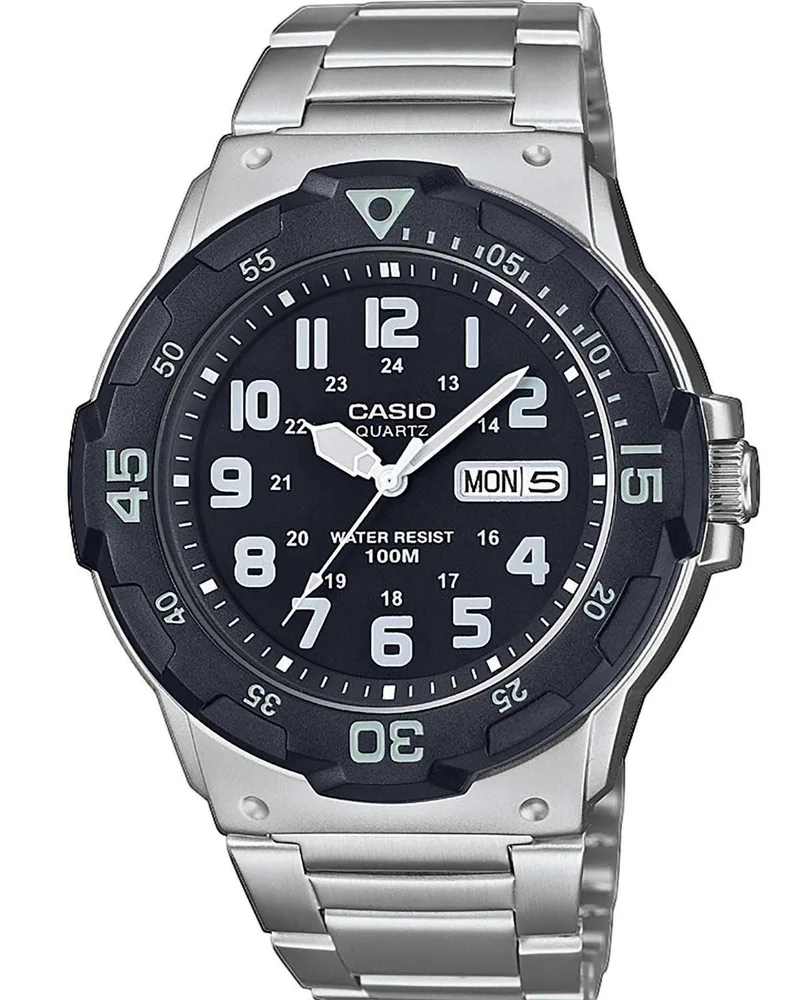 CASIO Collection - MRW-200HD-1BVEF, Silver case with Stainless Steel Bracelet