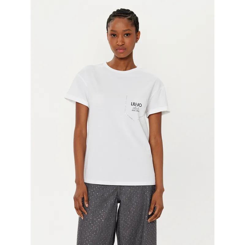 Liu Jo T-Shirt WA5145 J4893 Λευκό Regular Fit