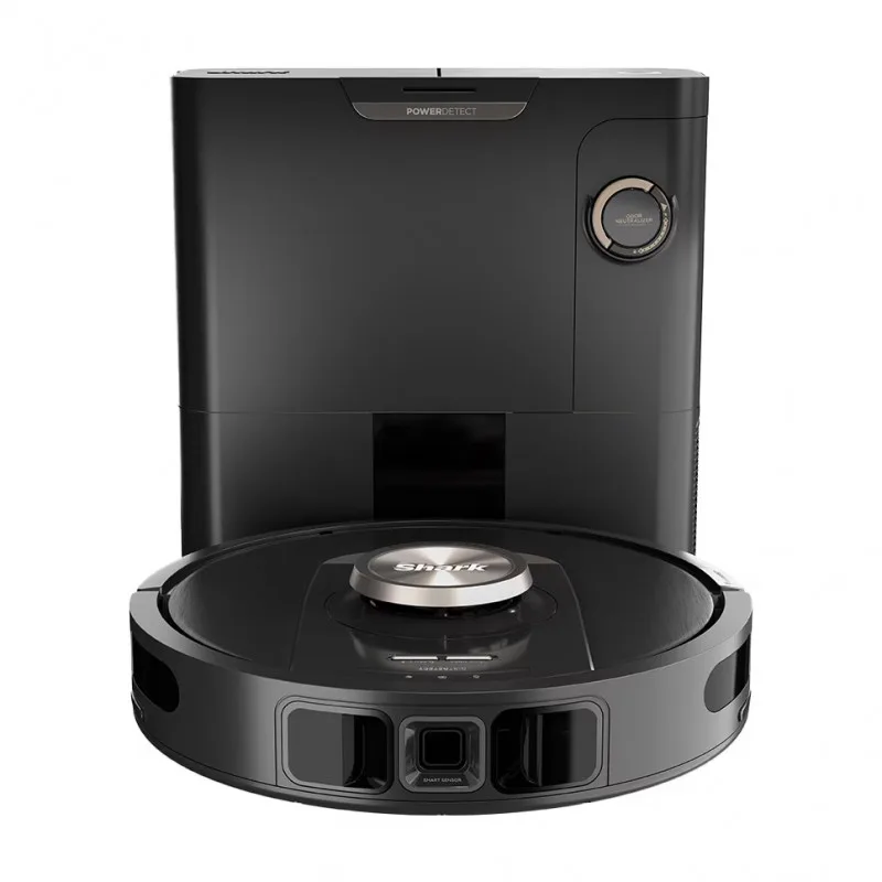 Ρομποτική ηλεκτρική σκούπα Shark PowerDetect RV2820VEEU, 650W, 0.3 l, 360 LiDAR, Αυτονομία έως 110 λεπτά, DirtDetect, Μαύρο