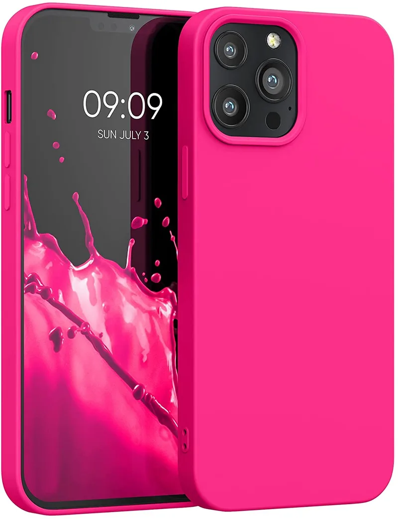 KWmobile Θήκη Σιλικόνης Apple iPhone 13 Pro Max - Soft Flexible Rubber Cover - Neon Ροζ (55975.77)