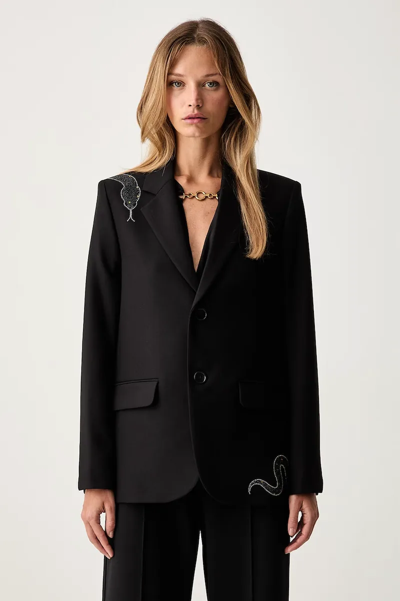 Zadig&Voltaire μονόπετο σακάκι γυναικείο με βισκόζη VANILLE